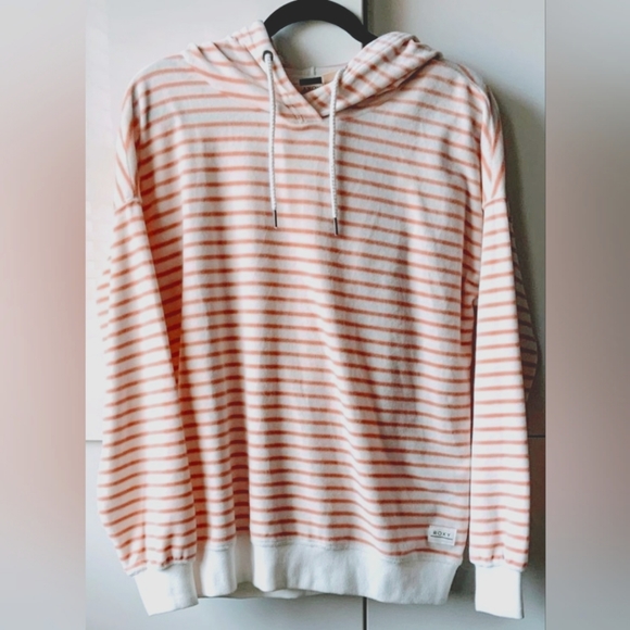 Roxy Tops - (M) Roxy Hoodie Fleece striped